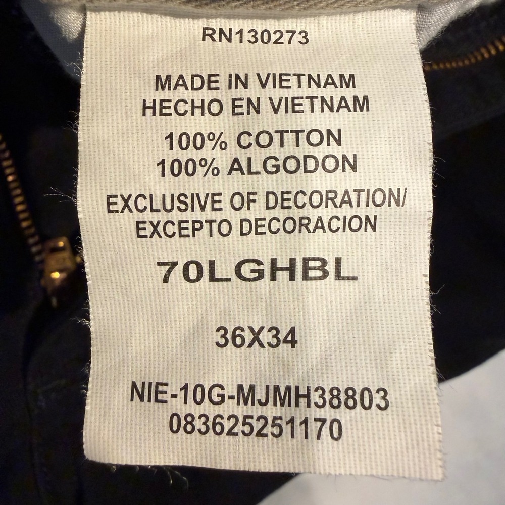 Wrangler Mens Black Relaxed Fit Cargo Pants 100% Cotton 36x34 70LGHBL - Picture 5 of 8